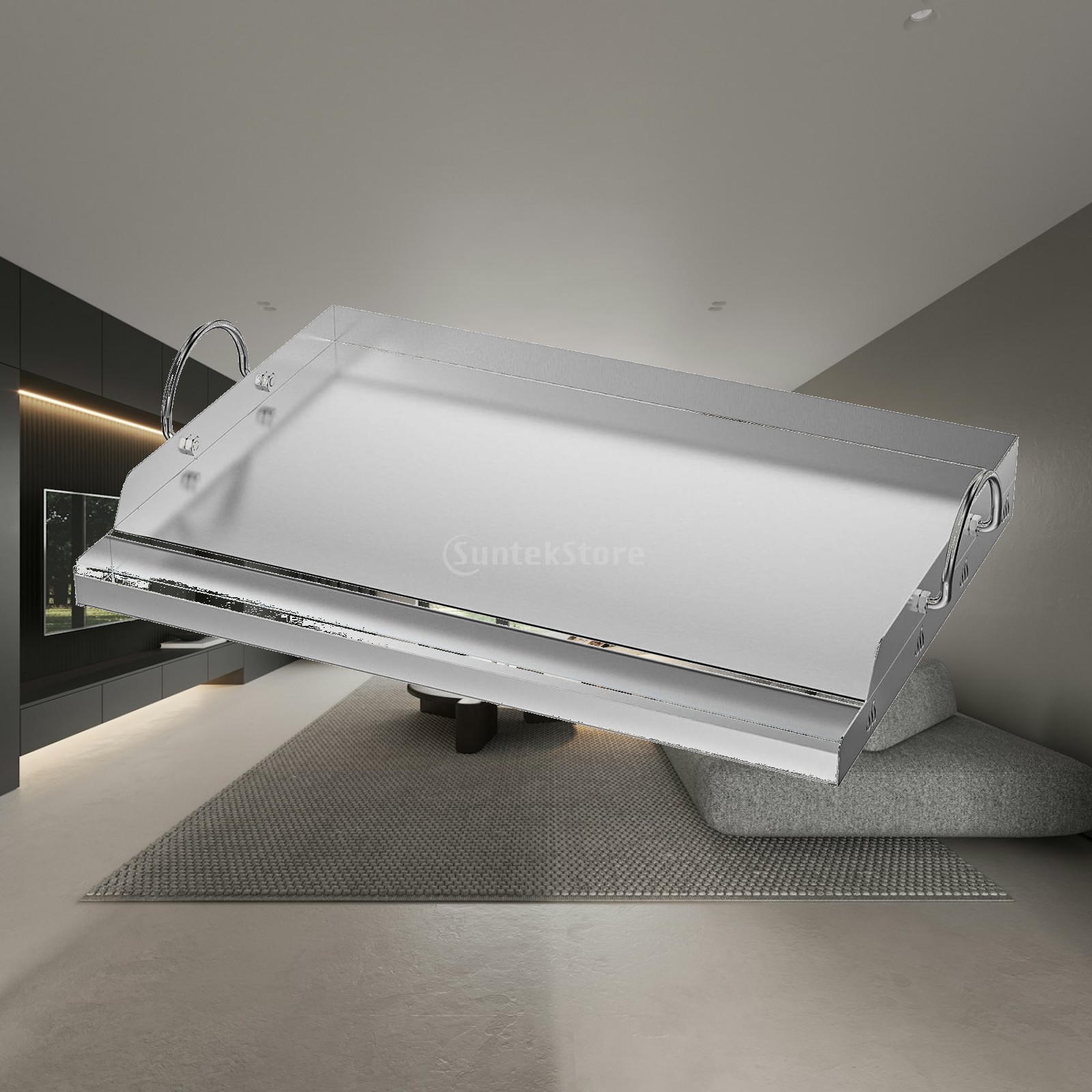 Camping Cooking Flat Top - Plancha de Cocina Antiadherente con Asas