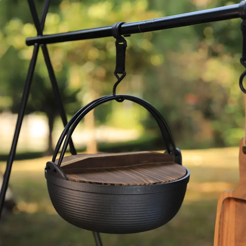 Camp Dutch Oven Cast - Olla de hierro fundido para uso