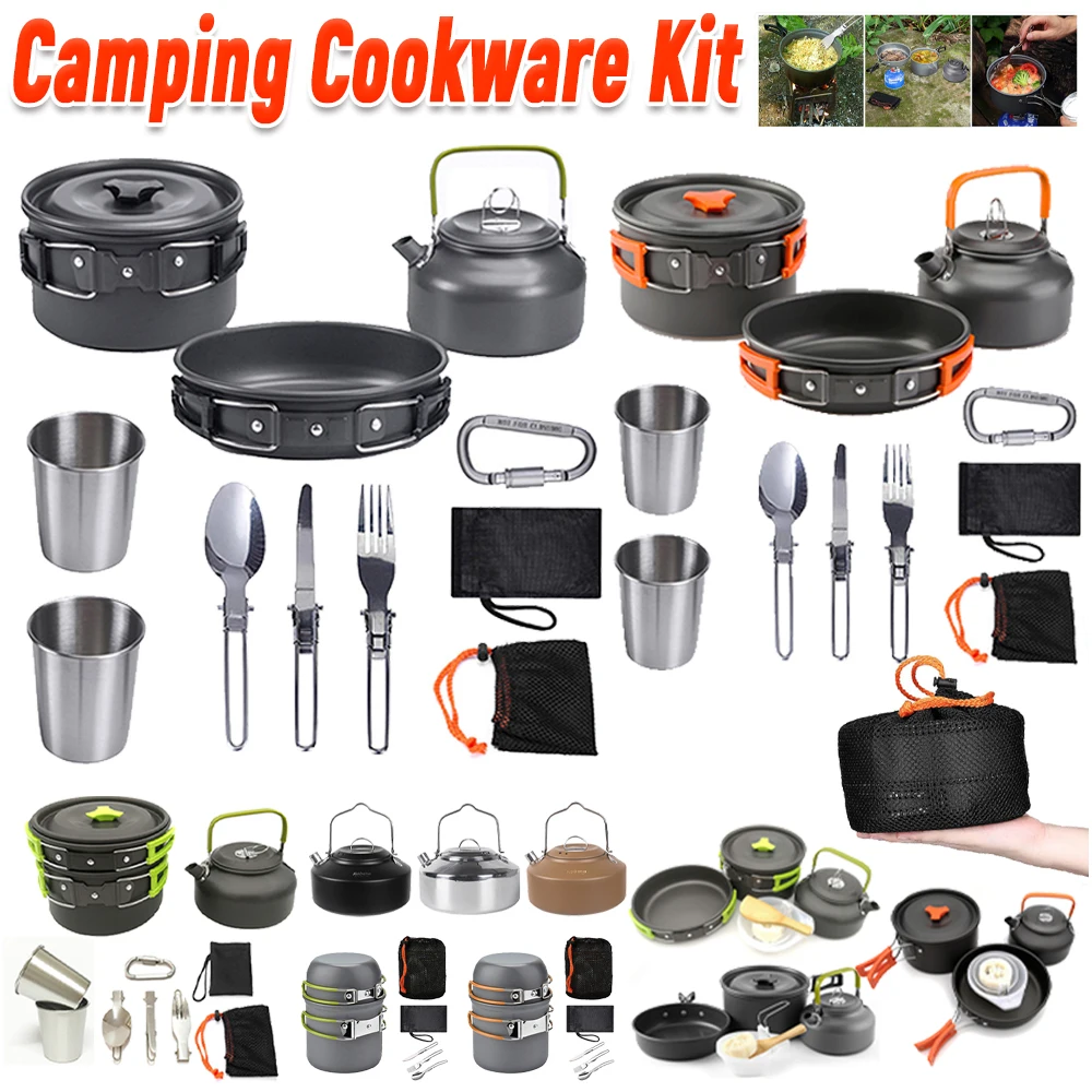 Camping Hiking Cooking - Kit de utensilios de cocina para