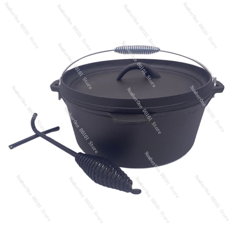 Camp Dutch Oven Cast - Olla de hierro fundido de alta