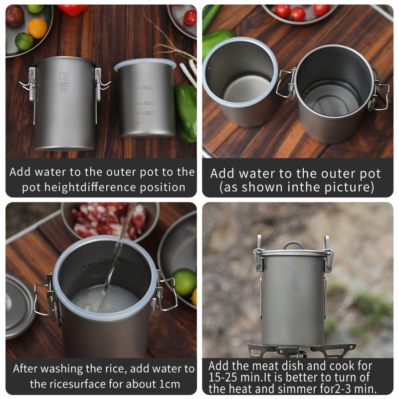Olla para Arroz KEITH de Titan - Camping Hiking Cooking reseña y precio