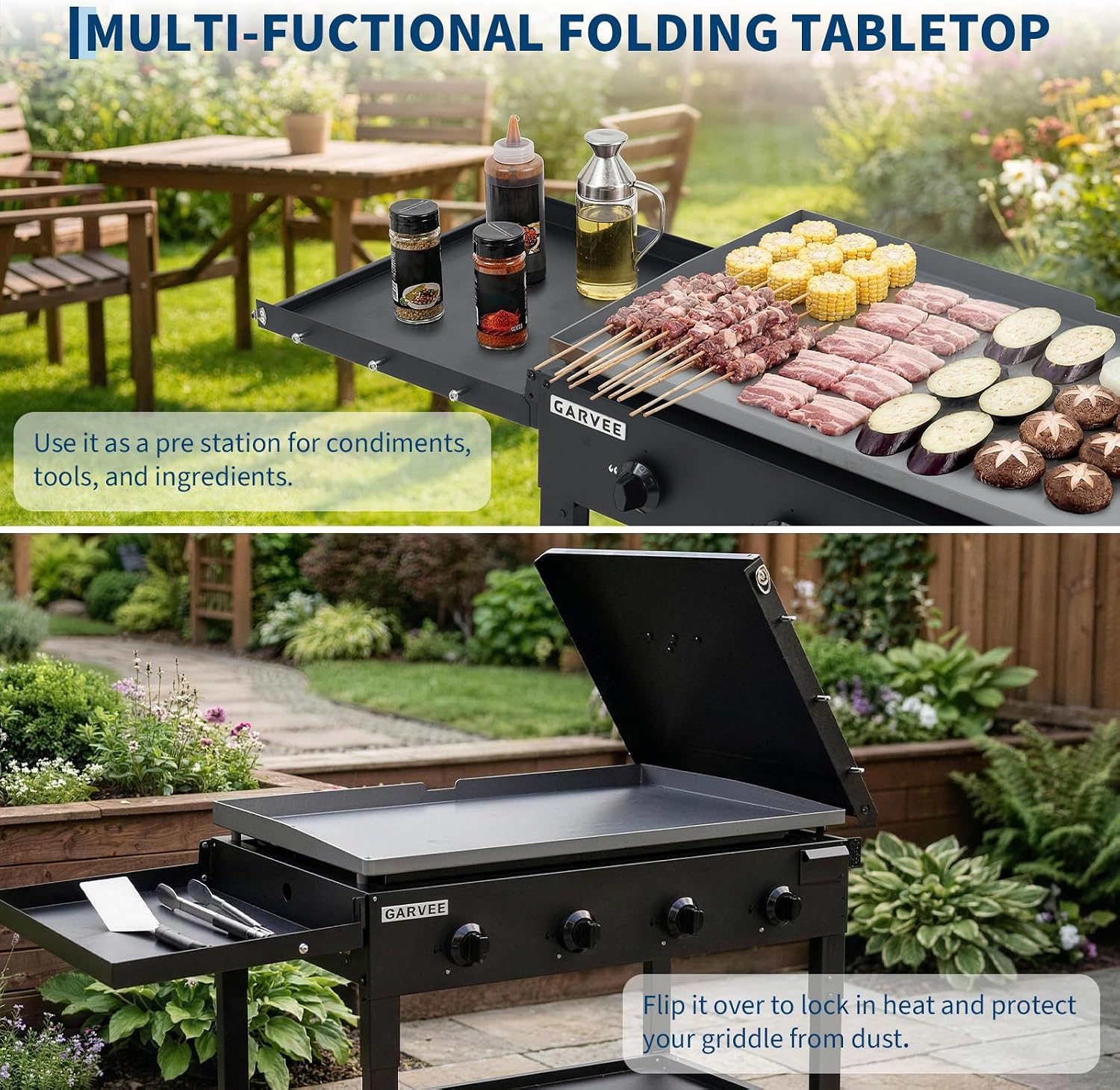 Parrilla de superficie plana T - Camping Cooking Flat Top reseña y precio