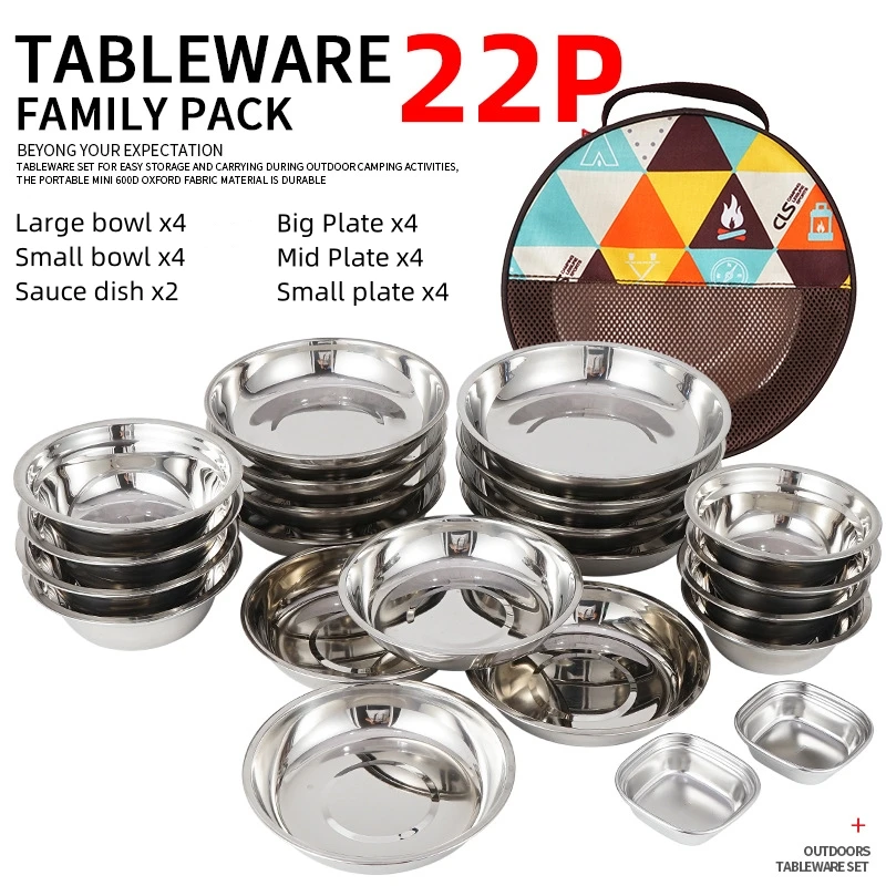Juego de plato de comedor port - Camping Cooking Dining Set reseña y precio