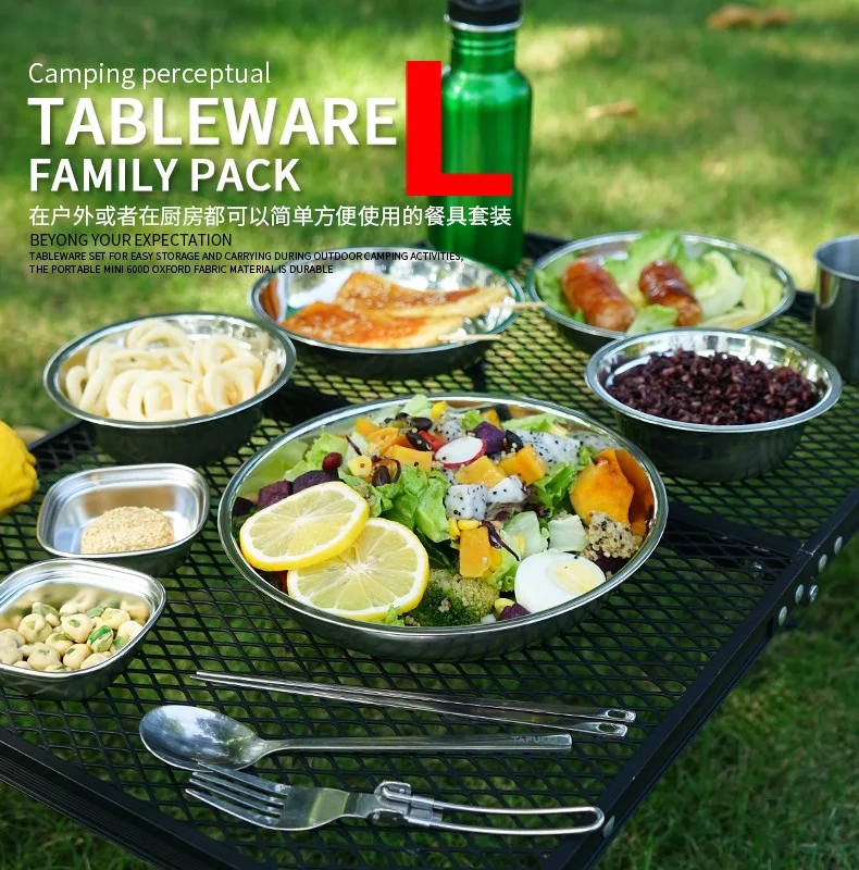 Juego de 22 piezas de vajilla  - Camping Cooking Dining Set reseña y precio