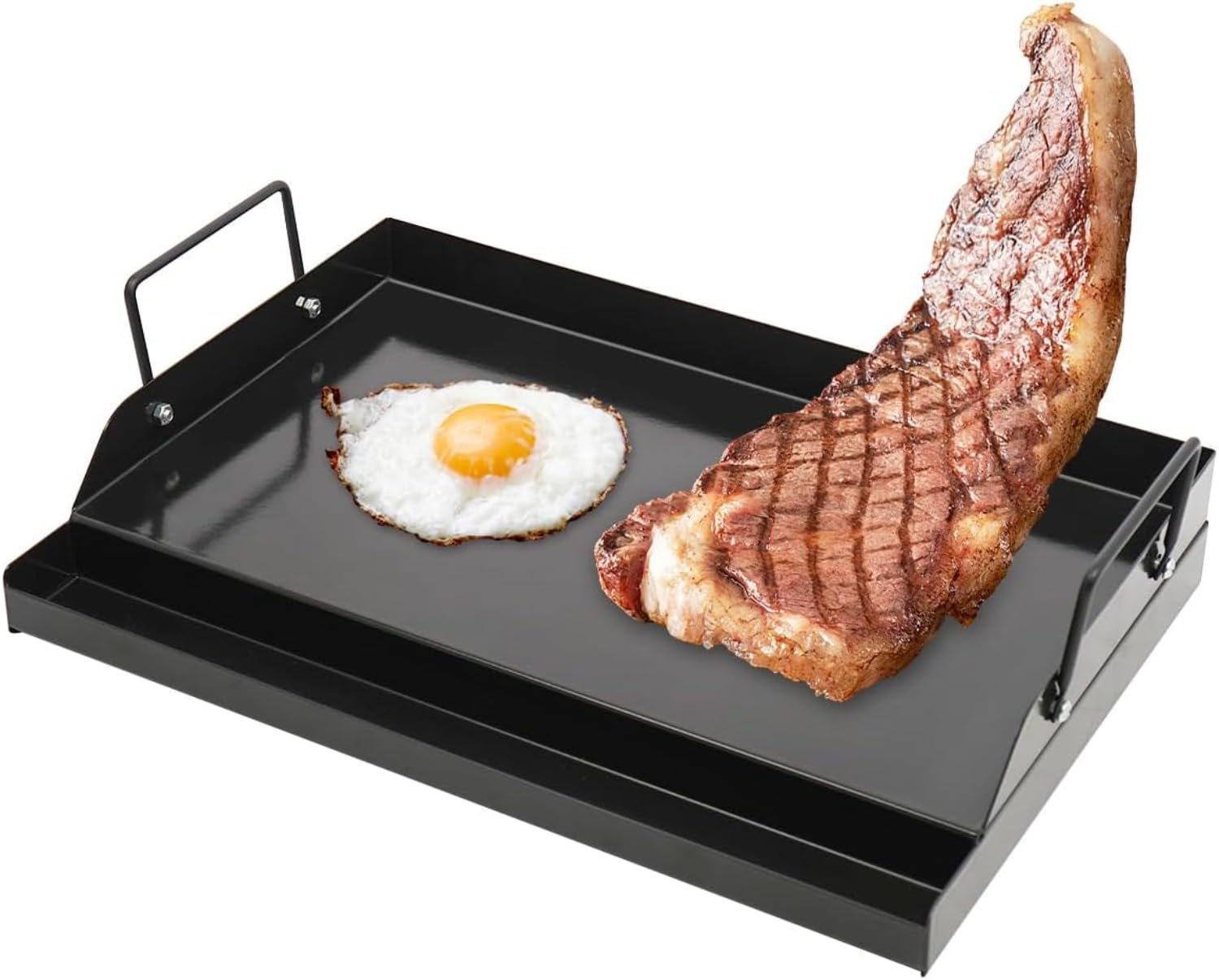 Plancha de hierro fundido anti - Camping Cooking Flat Top reseña y precio