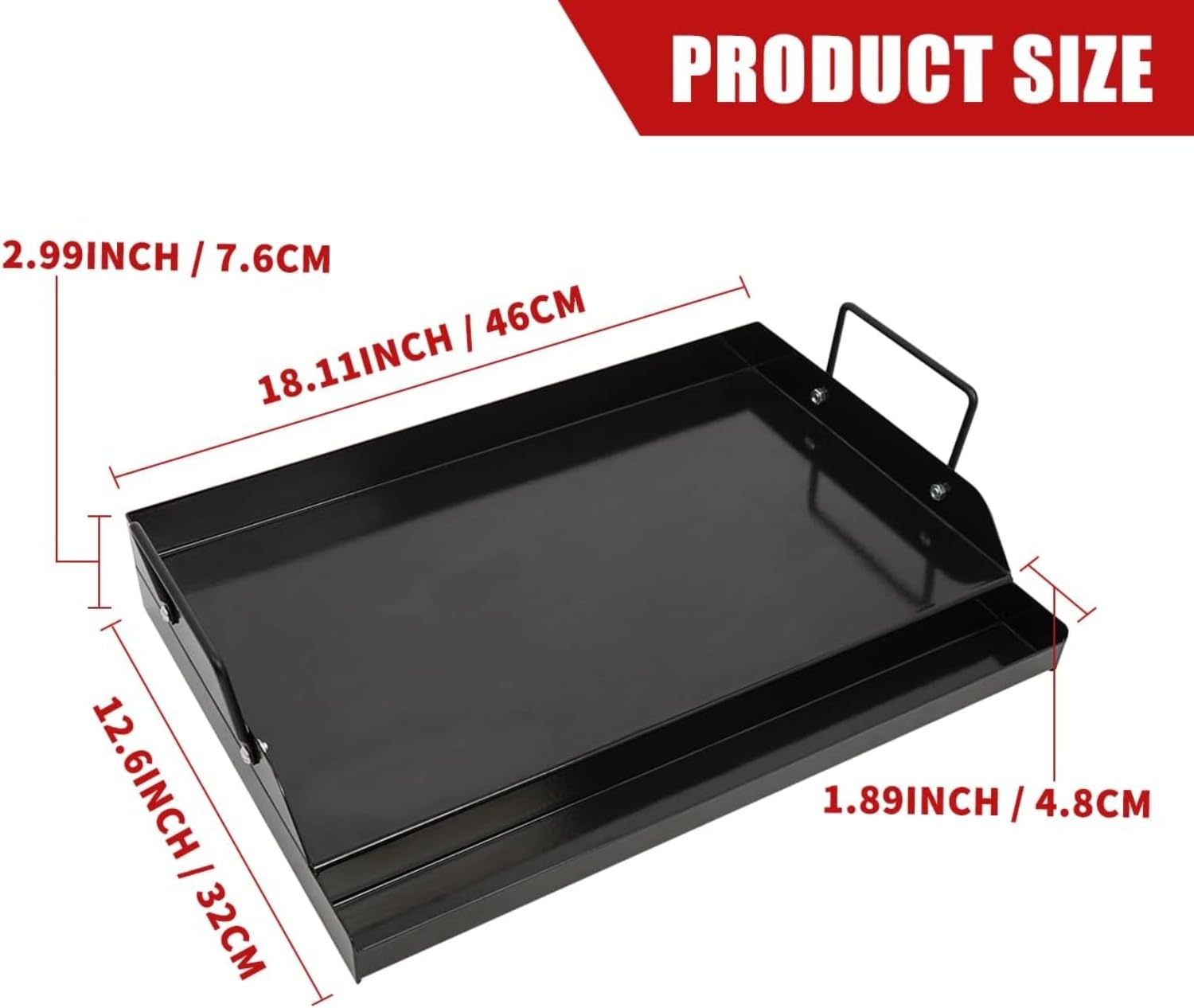 Plancha de hierro fundido anti - Camping Cooking Flat Top reseña y precio
