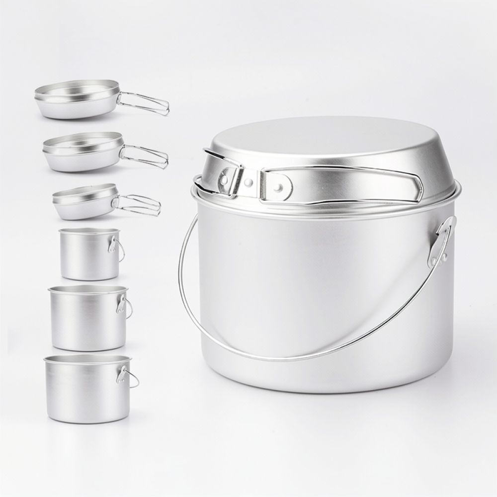 Utensilios de cocina de alumin - Camping Cooking Dining Set reseña y precio