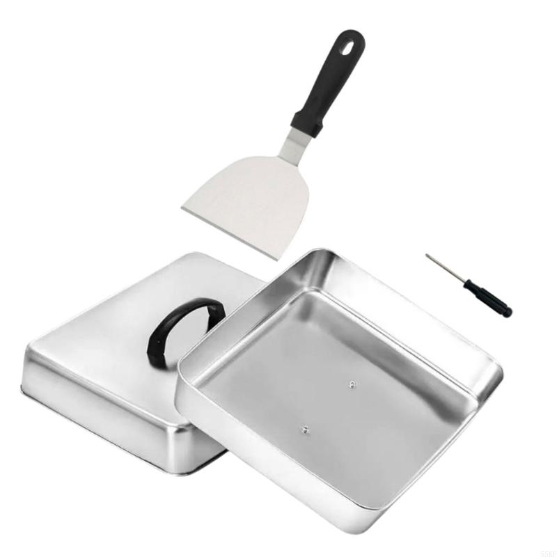 Cubierta plana con forma cuadr - Camping Cooking Flat Top reseña y precio