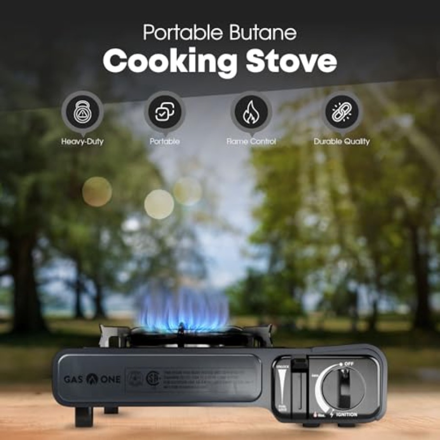 Estufa de Gas Butano GasOne GS - Camping Cooking Flat Top reseña y precio