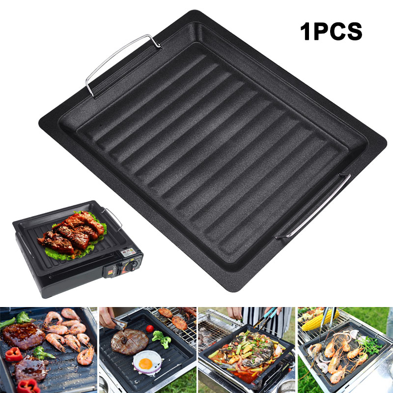 Sartén cuadrada gruesa para ex - Camping Hiking Cooking reseña y precio