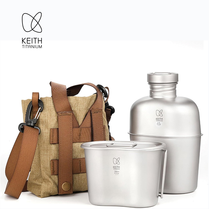 KEITH - Juego de Cantimplora y - Camping Hiking Cooking reseña y precio