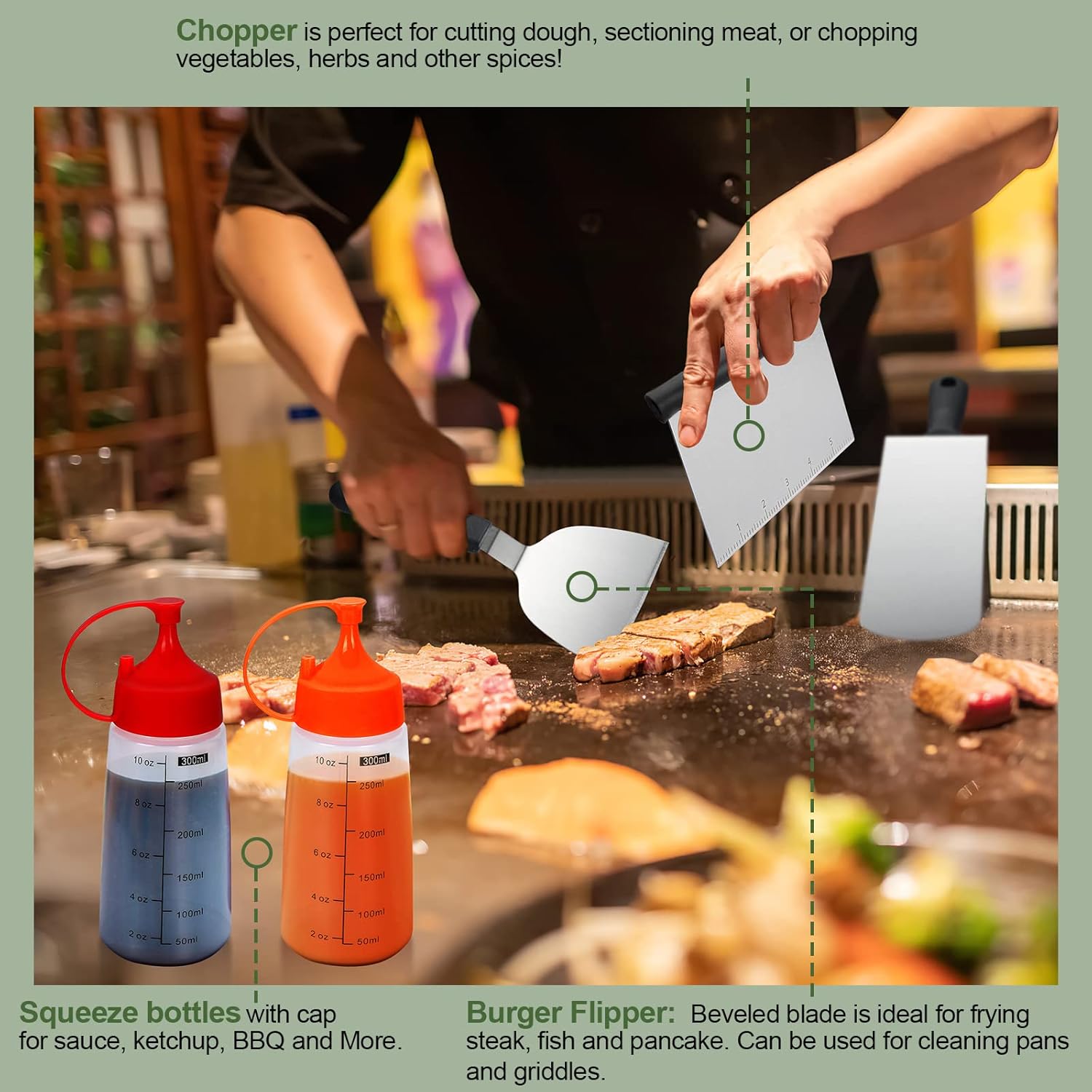 Kit de 33 Accesorios para Parr - Camping Cooking Flat Top reseña y precio