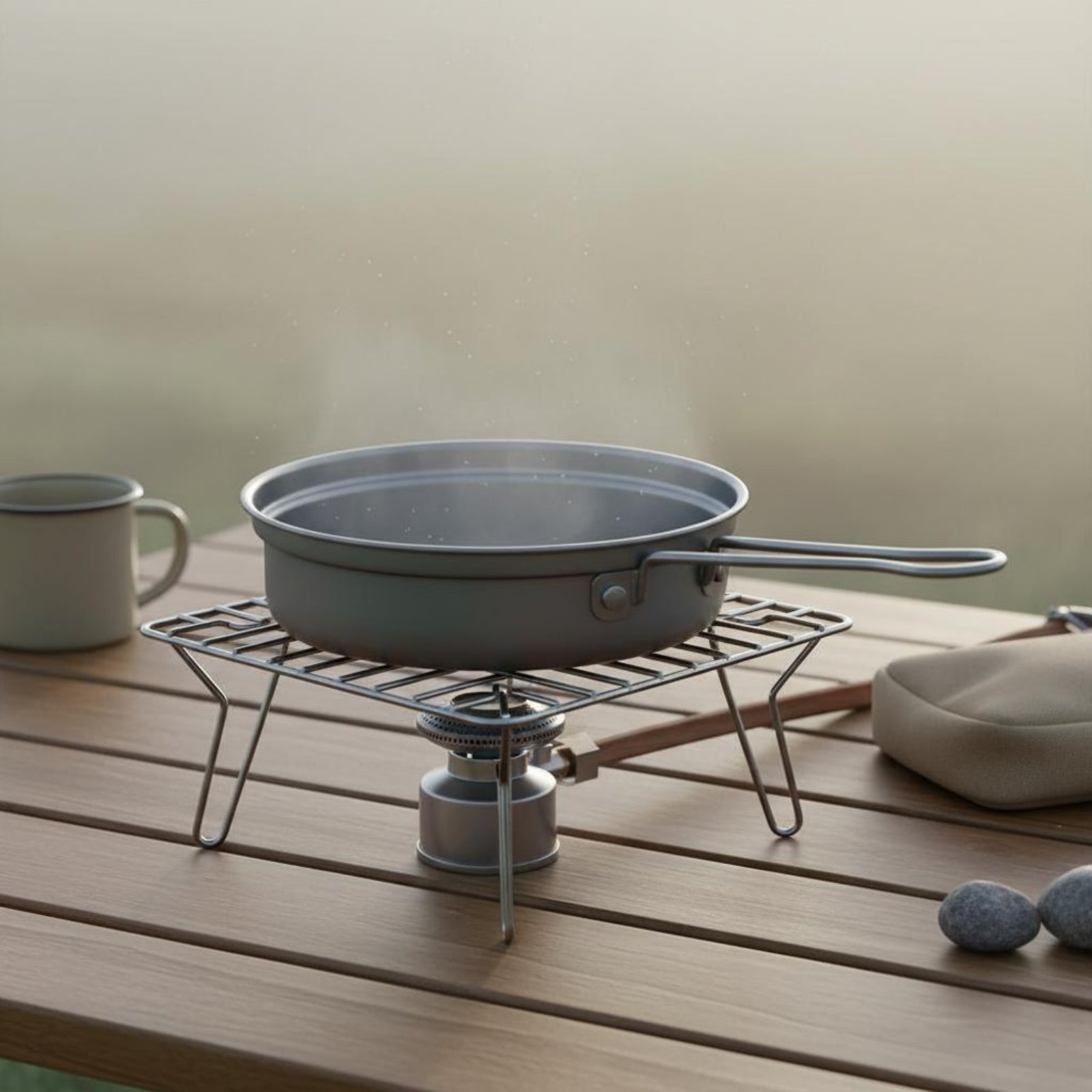 Juego de cocina de metal para  - Camping Cooking Dining Set reseña y precio