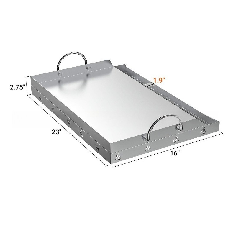 Plancha de acero inoxidable pa - Camping Cooking Flat Top reseña y precio