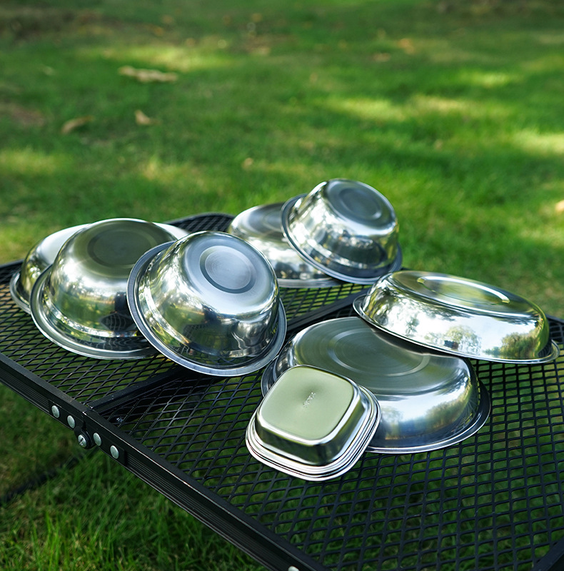 Nuevo juego de platos portátil - Camping Cooking Dining Set reseña y precio